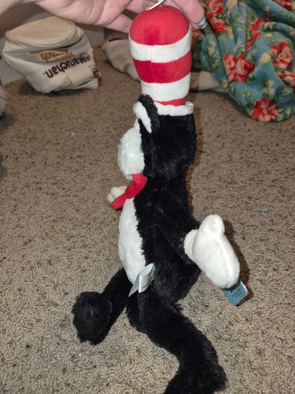 Aurora Dr Seuss Cat in the Hat Plush 16 Inch Stuffed Animal Toy New W/Tags - Picture 3 of 9